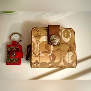 NWT coach wallet and keychain